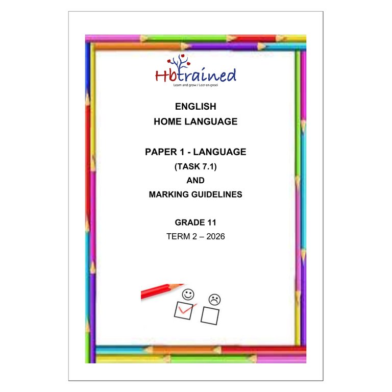 English Home Language Gr. 11 Assessment Task 2026 Term 2 Paper 1