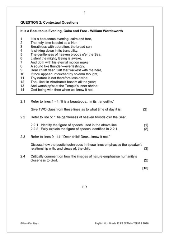 English Home Language Gr. 12 Assessment Task 2026 Term 2 Paper 2 - Image 3