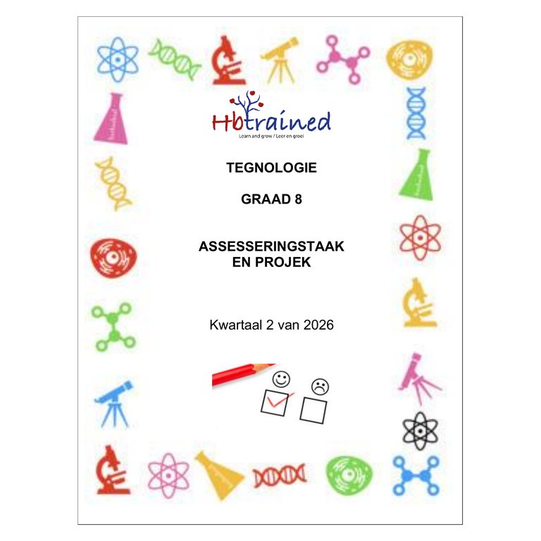 Tegnologie Gr. 8 Assesseringstaak 2026 Kwartaal 2
