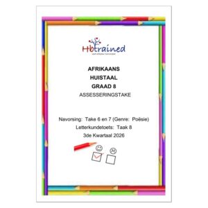 Afrikaans Huistaal Gr. 8 Assesseringstaak 2026 Kwartaal 3