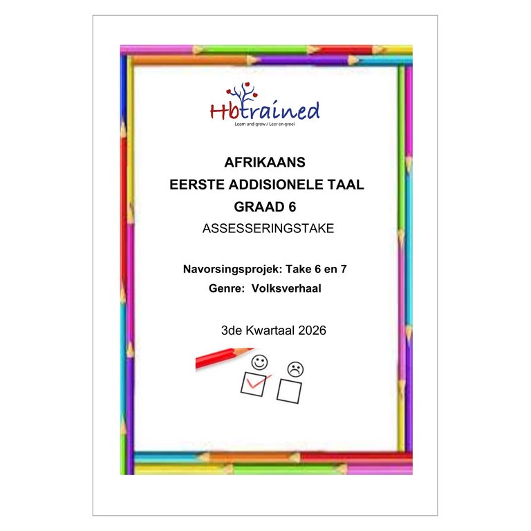 Afrikaans EAT Gr. 6 Assesseringstaak 2026 Kwartaal 3