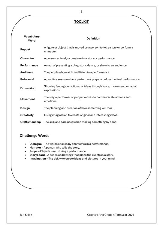 Dance Drama Music (DDM) Gr. 4 Assessment Task 2026 Term 3 - Image 5