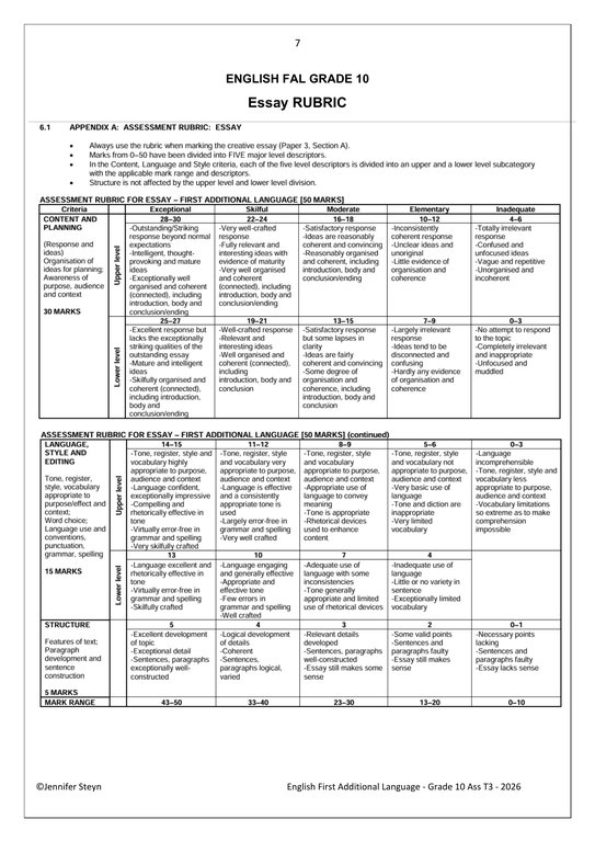 English FAL Gr. 10 Assessment Task 2026 Term 3 Task7&8 - Image 5