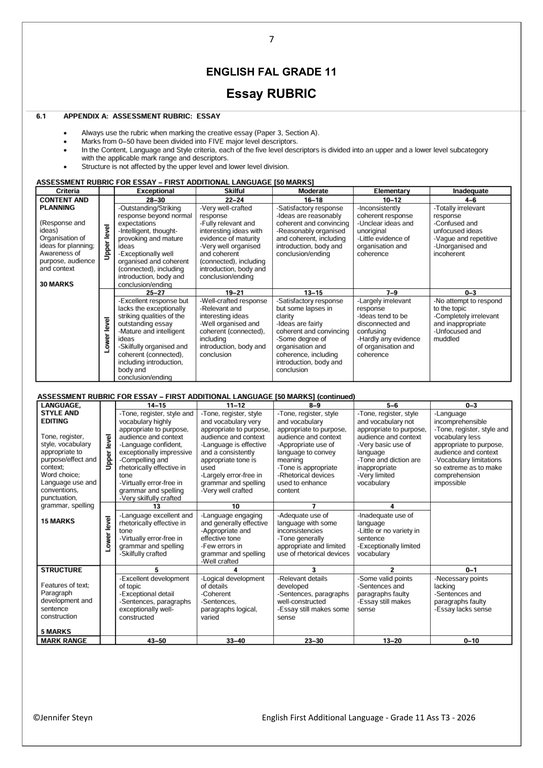 English FAL Gr. 11 Assessment Task 2026 Term 3 Task7&8 - Image 5