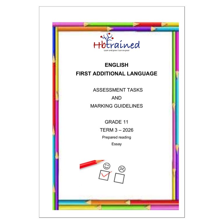 English FAL Gr. 11 Assessment Task 2026 Term 3 Task7&8