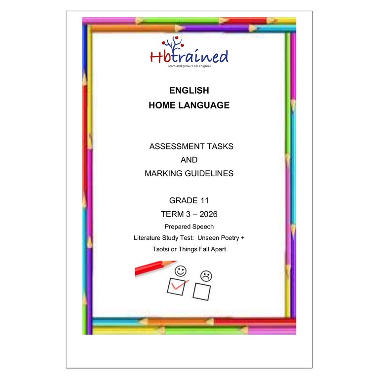 English Home Language Gr. 11 Assessment Task 2026 Term 3