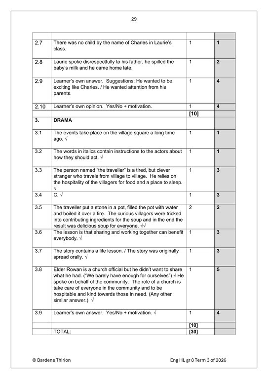 English Home Language Gr. 8 Assessment Task 2026 Term 3 - Image 5