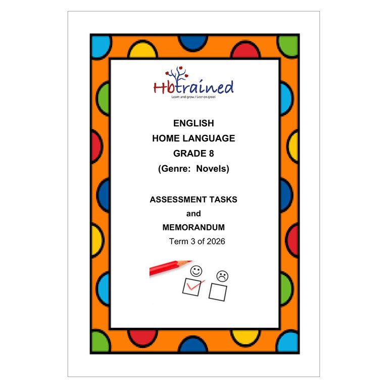 English Home Language Gr. 8 Assessment Task 2026 Term 3