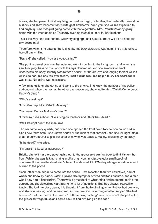 English Home Language Gr. 9 Assessment Task 2026 Term 3 - Image 5