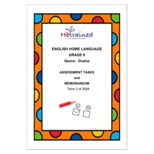 English Home Language Gr. 9 Assessment Task 2026 Term 3