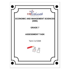 Economic and Management Sciences Gr. 7 Assessment Task 2026 Term 3