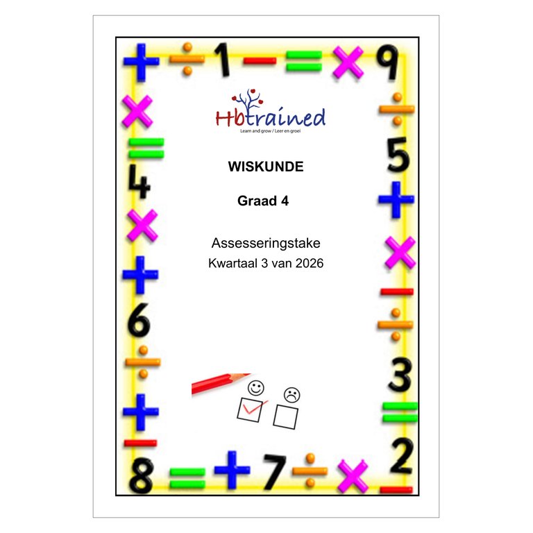 Wiskunde Gr. 4 Assesseringstaak 2026 Kwartaal 3