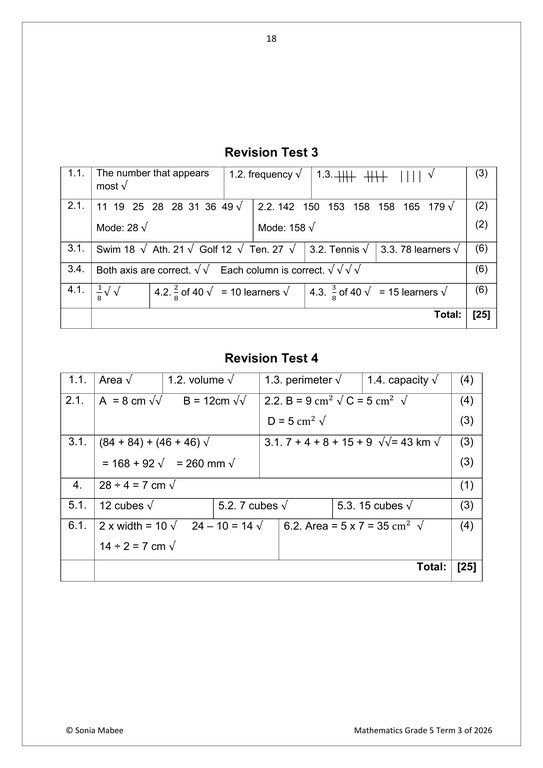 Mathematics Gr. 5 Assessment Task 2026 Term 3 - Image 5