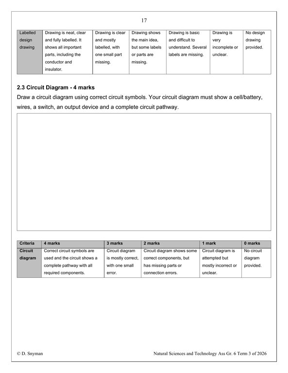 Natural Sciences and Technology Gr. 6 Assessment Task 2026 Term 3 - Image 4