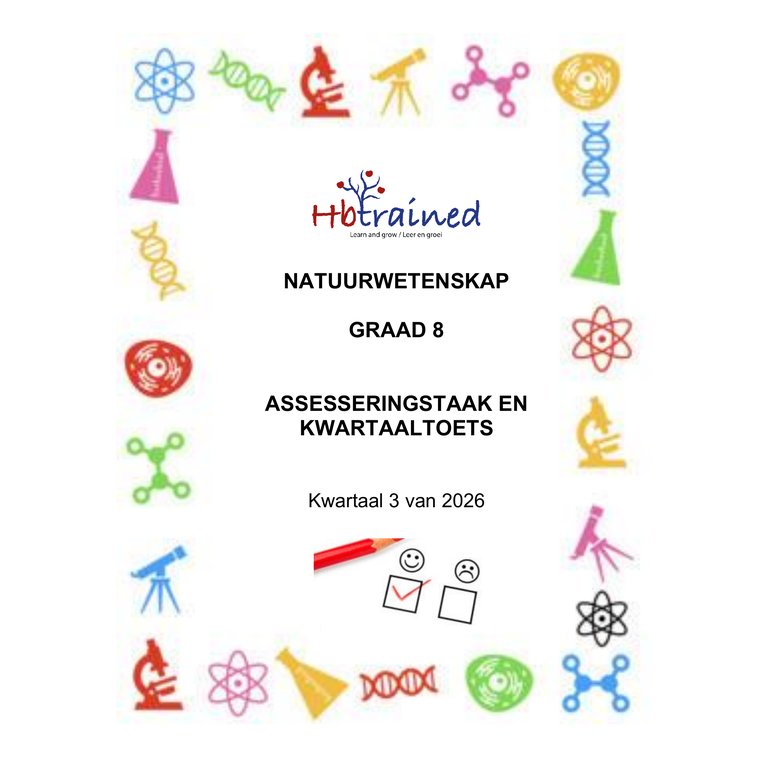 Natuurwetenskap Gr. 8 Assesseringstaak 2025 Kwartaal 3