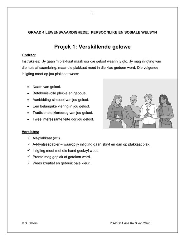 Lewensvaardighede (PSW) Gr. 4 Assesseringstaak 2026 Kwartaal 3 - Image 3