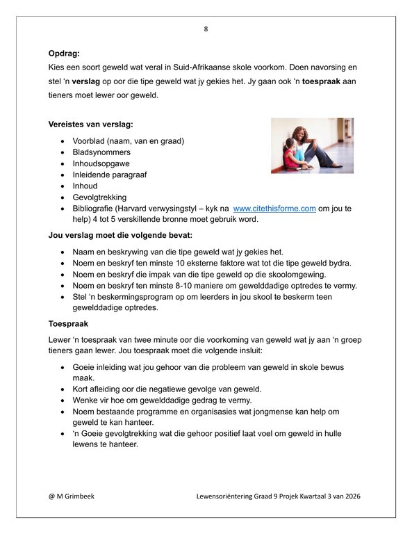 Lewensvaardighede (PSW) Gr. 9 Assesseringstaak 2026 Kwartaal 3 - Image 4