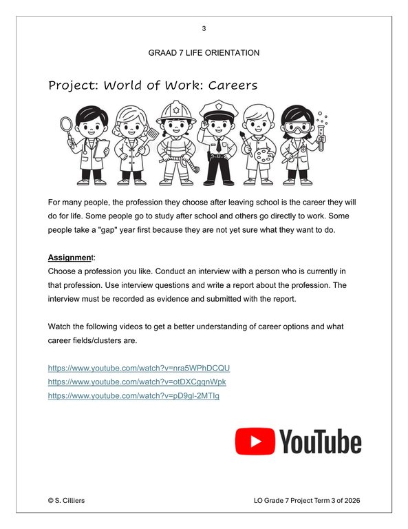 Life Skills (PSW) Gr. 7 Assessment Task 2026 Term 3 - Image 3