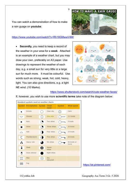 Social Sciences Geography Gr. 5 Assessment Task 2026 Term 3 - Image 4