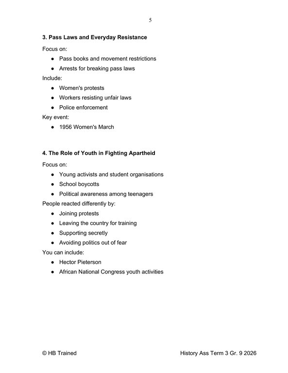 Social Sciences History Gr. 9 Assessment Task 2026 Term 3 - Image 4