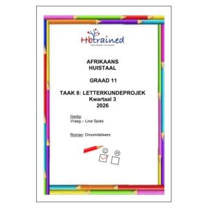 Afrikaans Huistaal Gr. 11 Assesseringstaak 2026 Kwartaal 3 Taak 8