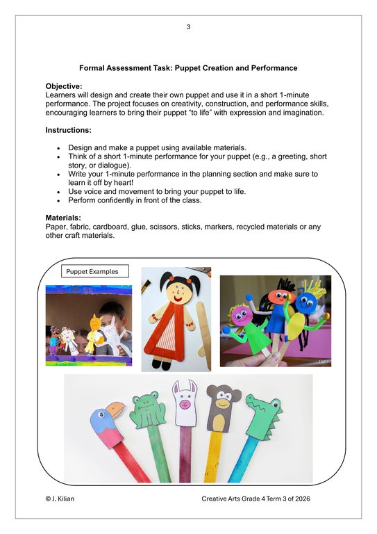 Dance Drama Music (DDM) Gr. 4 Assessment Task 2026 Term 3 - Image 3