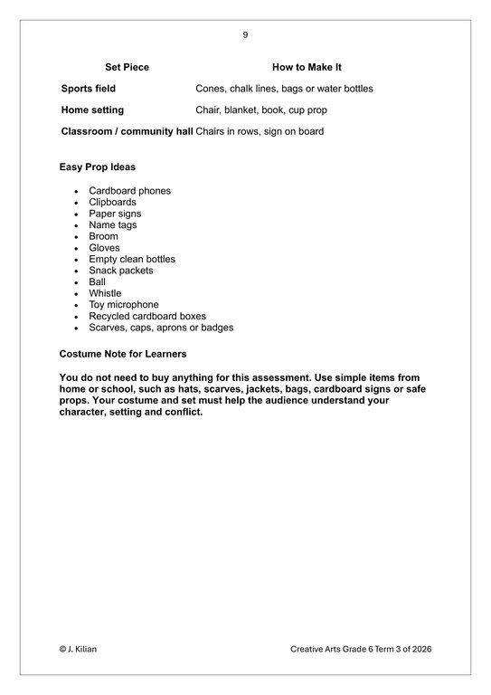 Dance Drama Music (DDM) Gr. 6 Assessment Task 2026 Term 3 - Image 4
