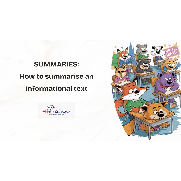 PowerPoint: English FAL and HL Gr. 4 - 9 Summary of Info Texts