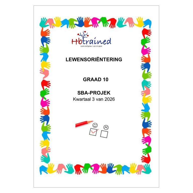 Lewensvaardighede (PSW) Gr. 10 Assesseringstaak 2026 Kwartaal 3