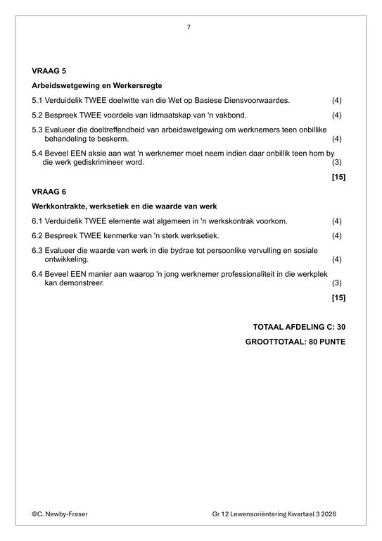 Lewensvaardighede (PSW) Gr. 12 Assesseringstaak 2026 Kwartaal 3 - Image 3