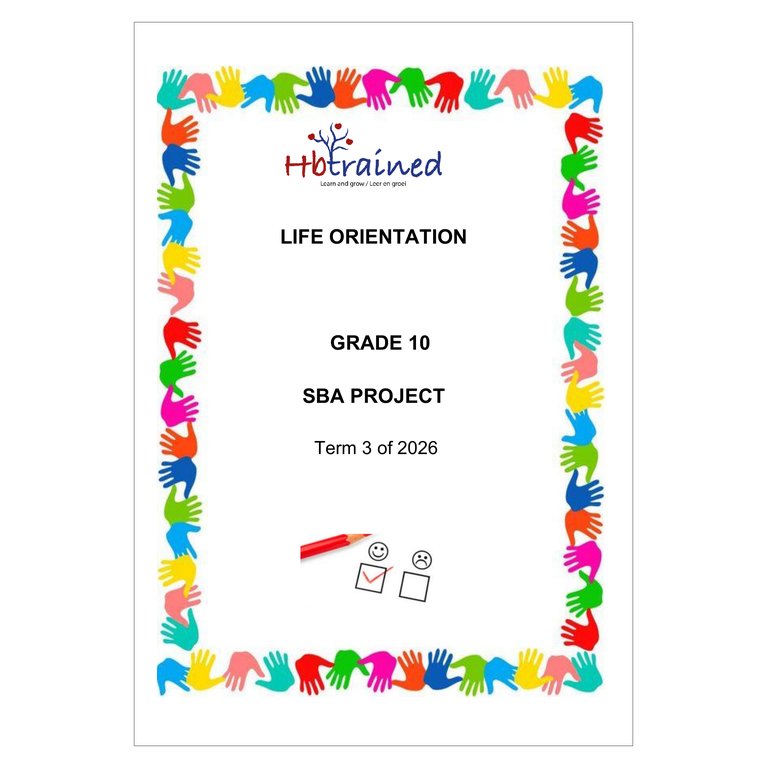 Life Skills (PSW) Gr. 10 Assessment Task 2026 Term 3