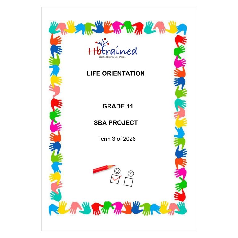 Life Skills (PSW) Gr. 11 Assessment Task 2026 Term 3