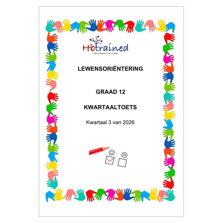 Life Skills (PSW) Gr. 12 Assessment Task 2026 Term 3