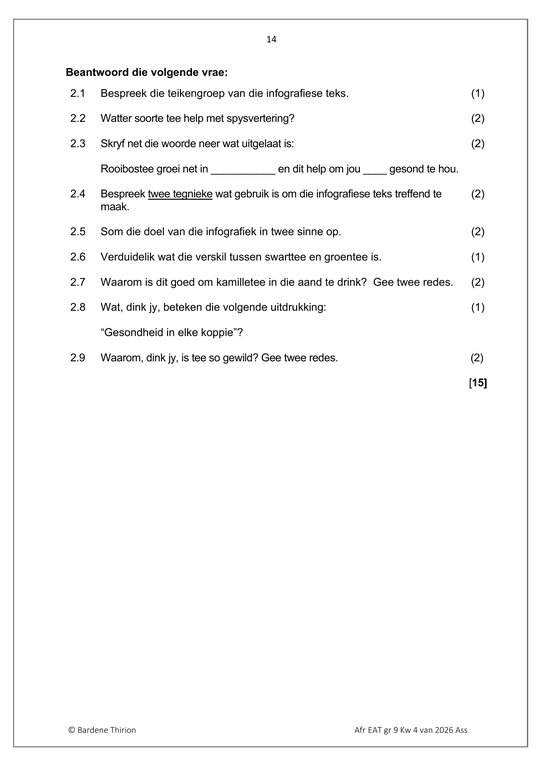Afrikaans EAT Gr. 9 Assesseringstaak 2026 Kwartaal 4 - Image 4