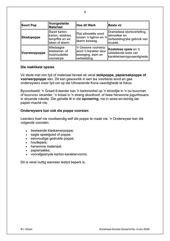 Dans Drama Musiek (DDM) Gr. 6 Assesseringstaak 2026 Kwartaal 4 - Image 4