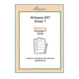 Afrikaans EAT Gr. 7 2026 Kwartaal 4 Beplanning
