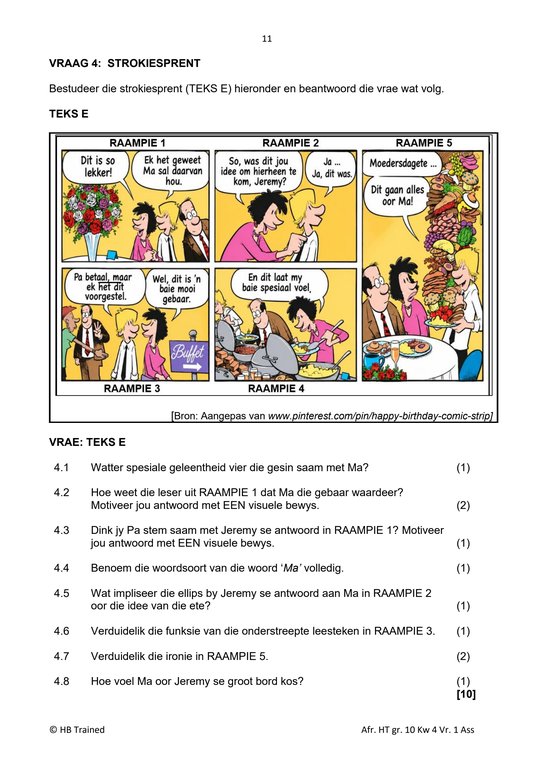 Afrikaans Huistaal Gr. 10 Assesseringstaak 2026 Kwartaal 4 Vraestel 1 - Image 4