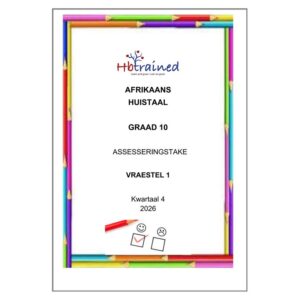 Afrikaans Huistaal Gr. 10 Assesseringstaak 2026 Kwartaal 4 Vraestel 1