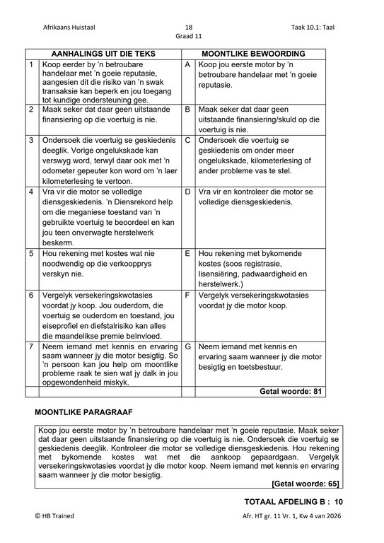 Afrikaans Huistaal Gr. 11 Assesseringstaak 2026 Kwartaal 4 Vraestel 1 - Image 5