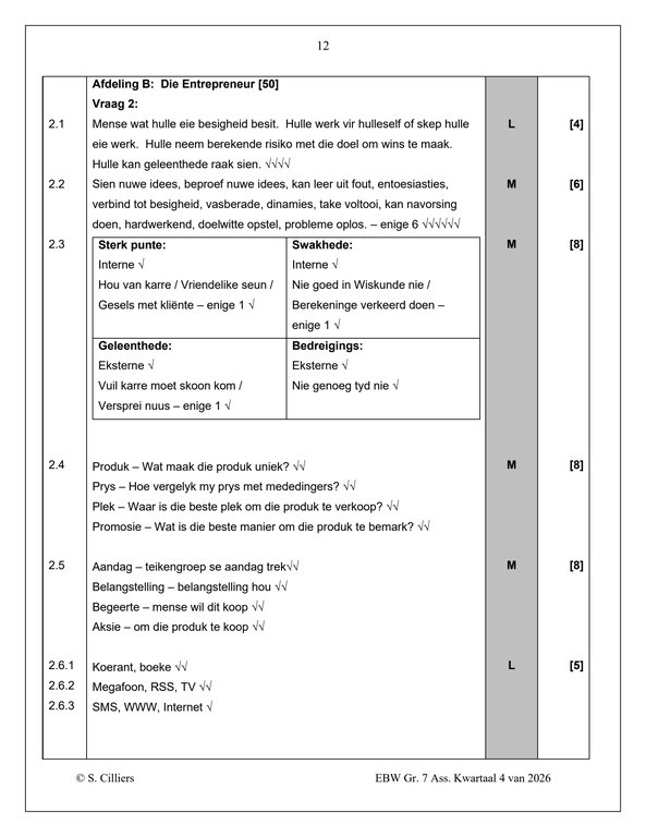 Ekonomiese- en Bestuurswetenskap Gr. 7 Assesseringstaak 2026 Kwartaal 4 - Image 4