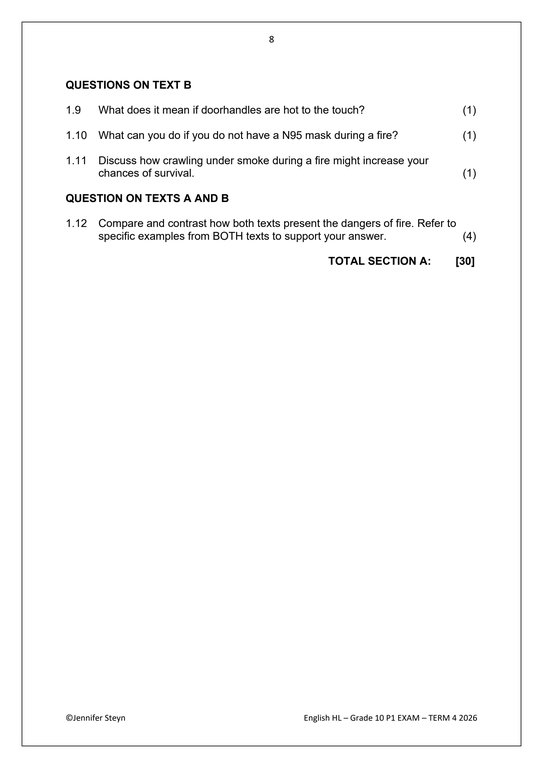 English Home Language Gr. 10 Assessment Task 2026 Term 4 Paper 1 - Image 4