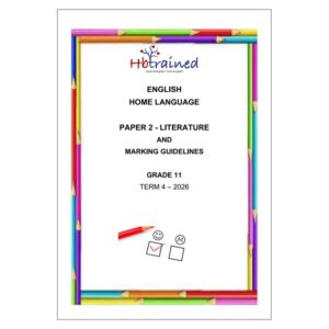 English Home Language Gr. 11 Assessment Task 2026 Term 4 Paper 2