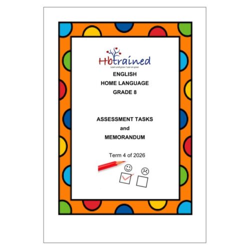 English Home Language Gr. 8 Assessment Task 2026 Term 4
