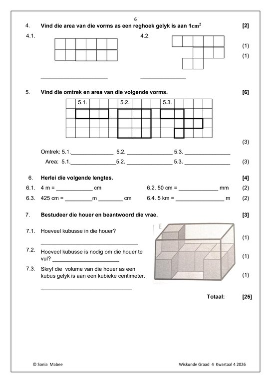 Wiskunde Gr. 4 Assesseringstaak 2026 Kwartaal 4 - Image 3