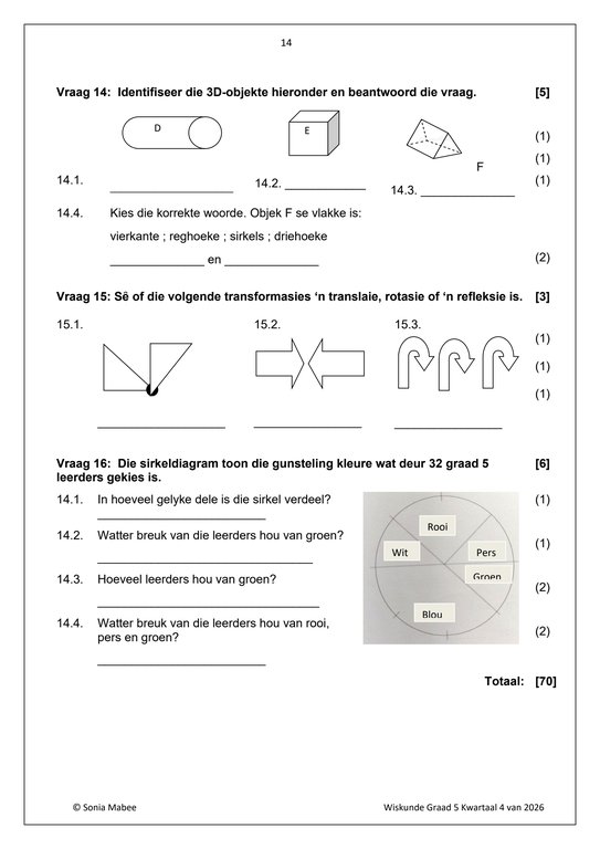 Wiskunde Gr. 5 Assesseringstaak 2026 Kwartaal 4 - Image 5