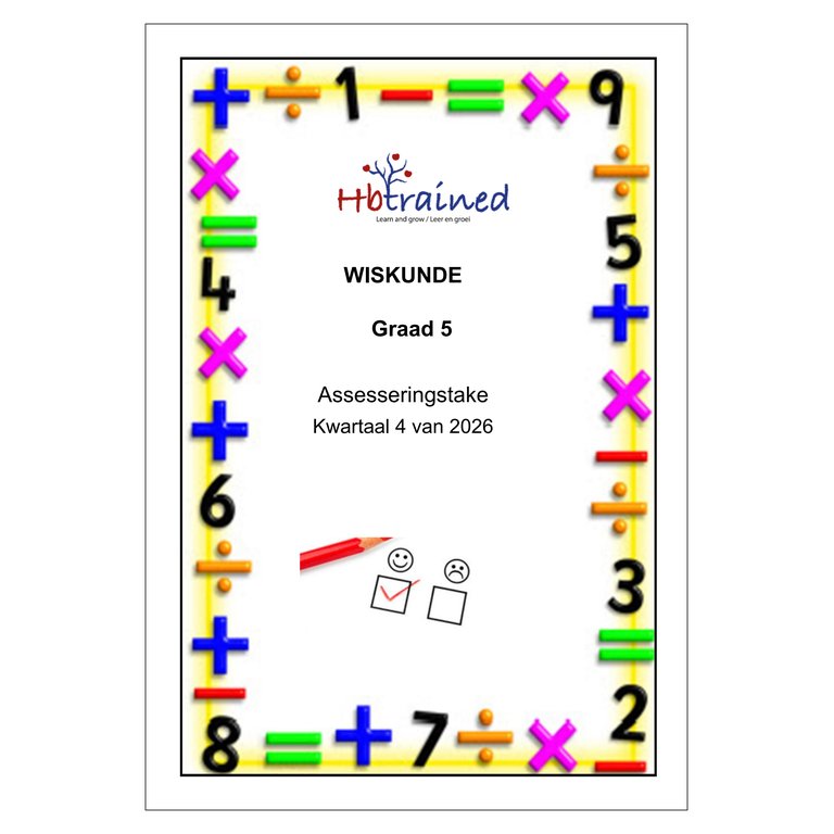 Wiskunde Gr. 5 Assesseringstaak 2026 Kwartaal 4
