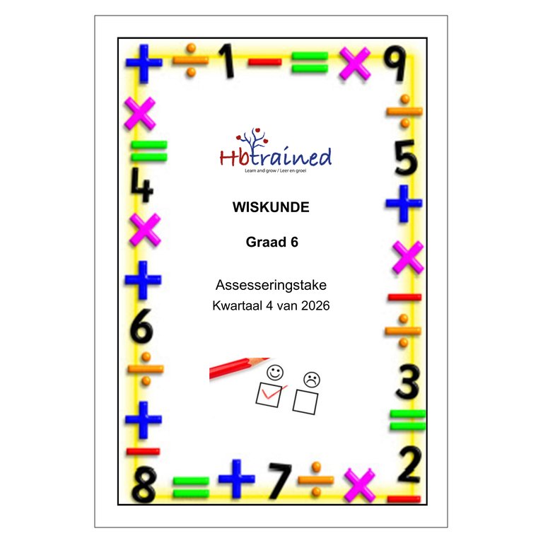 Wiskunde Gr. 6 Assesseringstaak 2026 Kwartaal 4