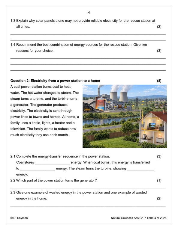 Natural Sciences Gr. 7 Assessment Task 2026 Term 4 - Image 3