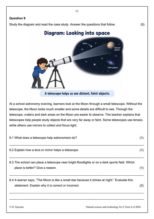 Natural Sciences and Technology Gr. 6 Assessment Task 2026 Term 4 - Image 5