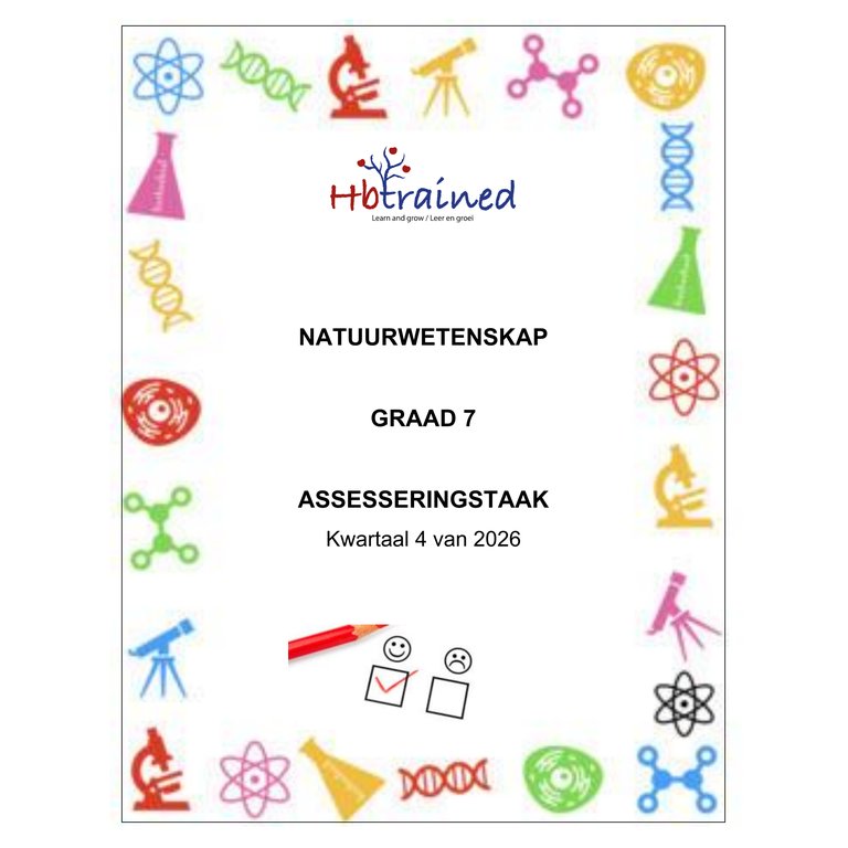 Natuurwetenskap Gr. 7 Assesseringstaak 2026 Kwartaal 4